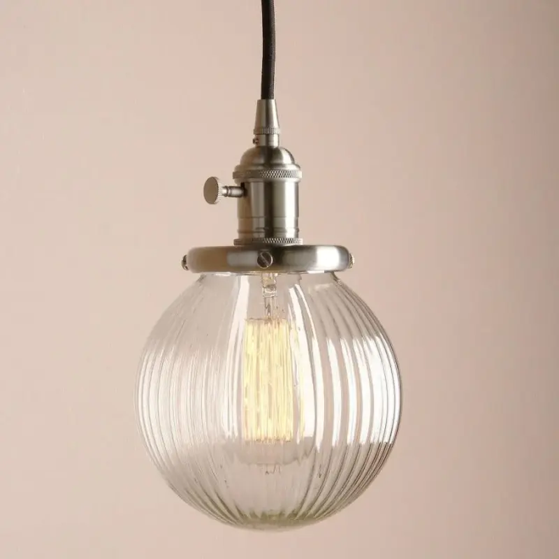 Homeko Textured Glass Globe Pendant Lights