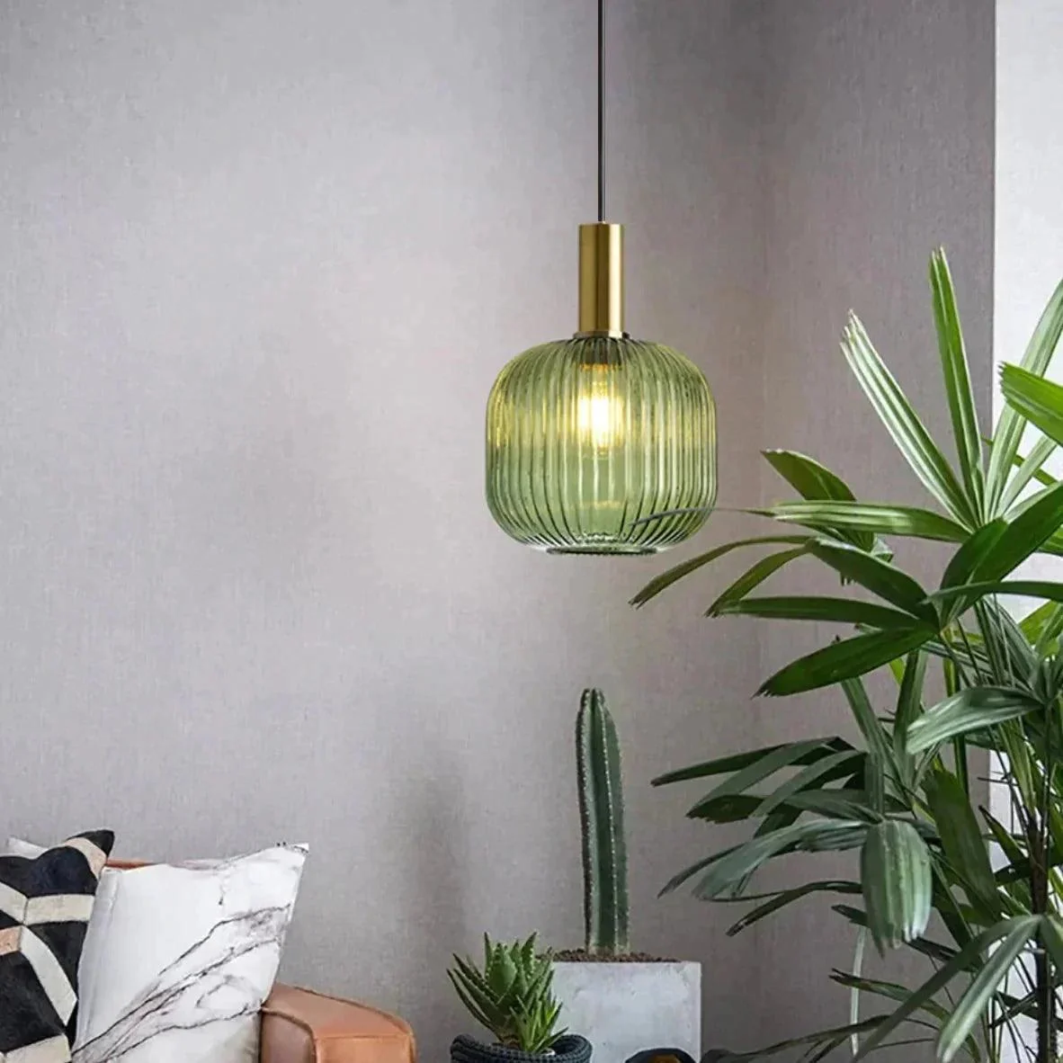 Homeko Textured Glass Pendant Light -