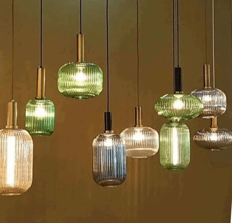 Homeko Textured Glass Pendant Light -