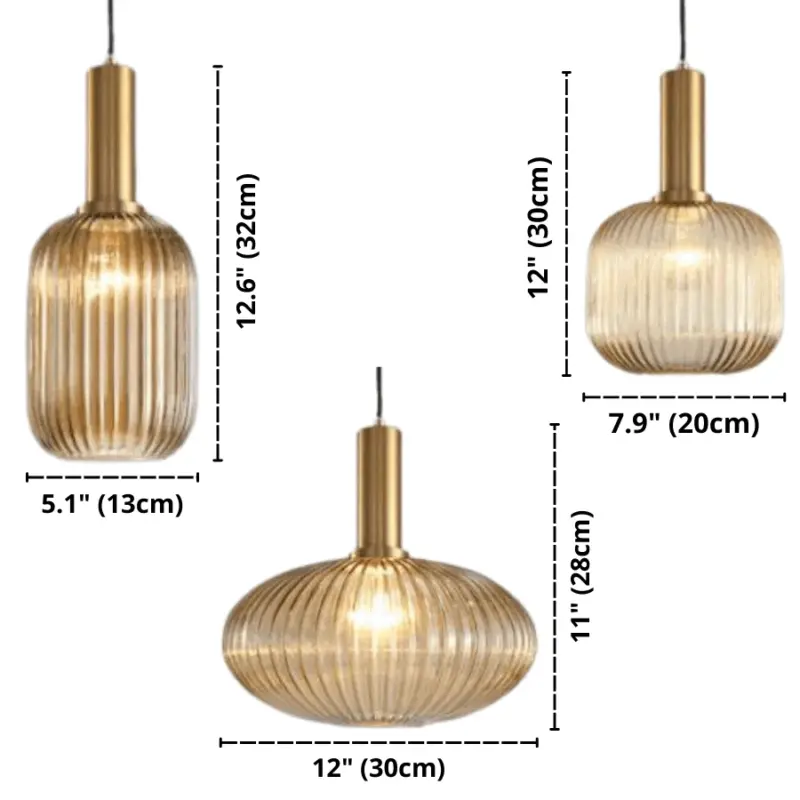 Homeko Textured Glass Pendant Lights