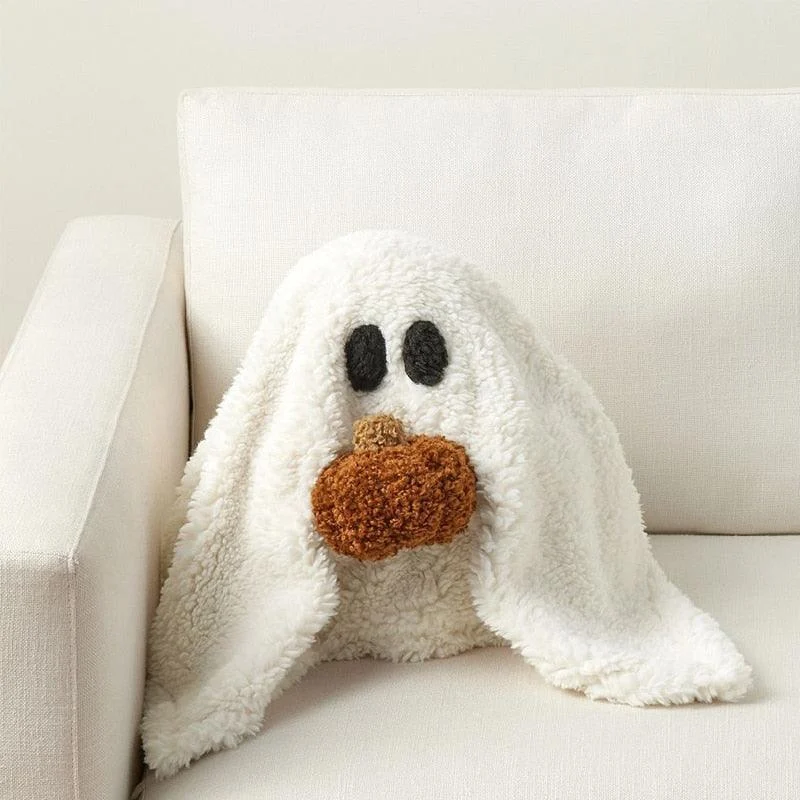 Homeko The Ghost Pumpkin Pillow -