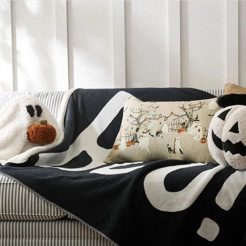 Homeko The Ghost Pumpkin Pillow -