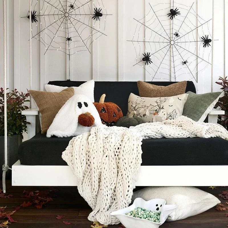 Homeko The Ghost Pumpkin Pillow -