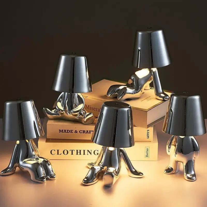 Homeko Thinker Little Man Rechargeable Table Lamp