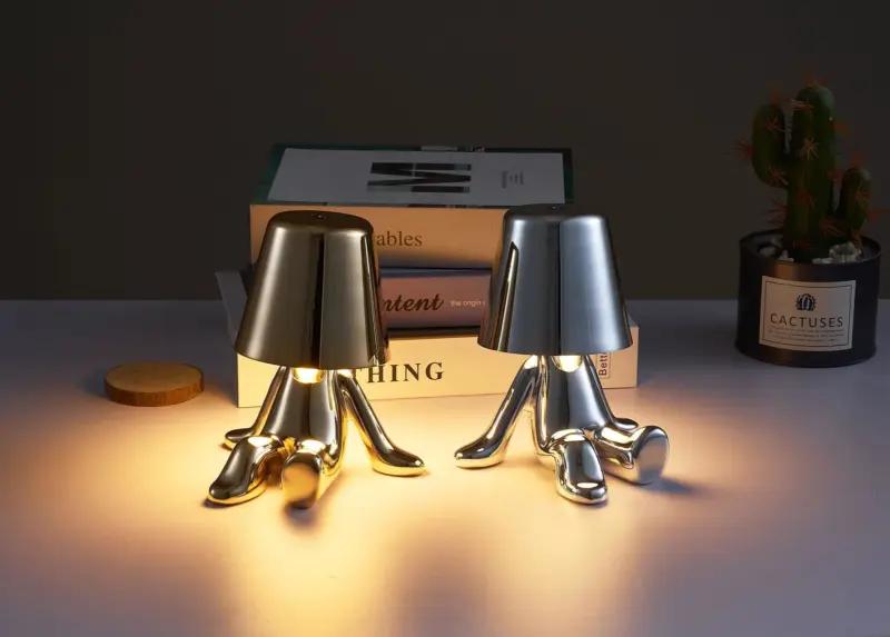 Homeko Thinker Little Man Rechargeable Table Lamp