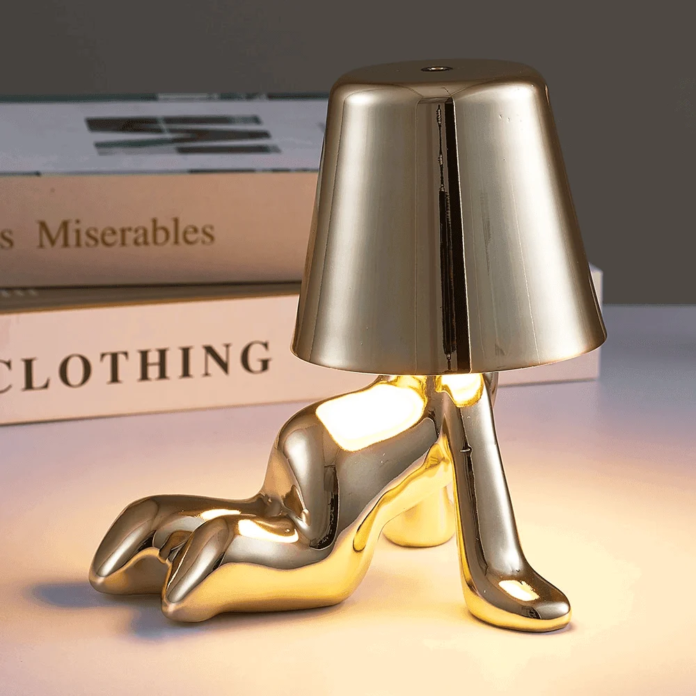 Homeko Thinker Little Man Rechargeable Table Lamp -