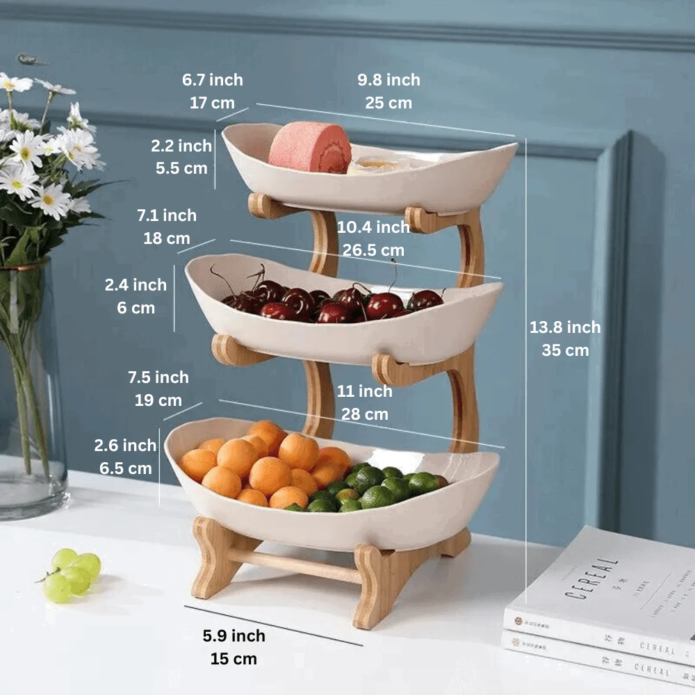 Homeko Three Tier Table Tray -