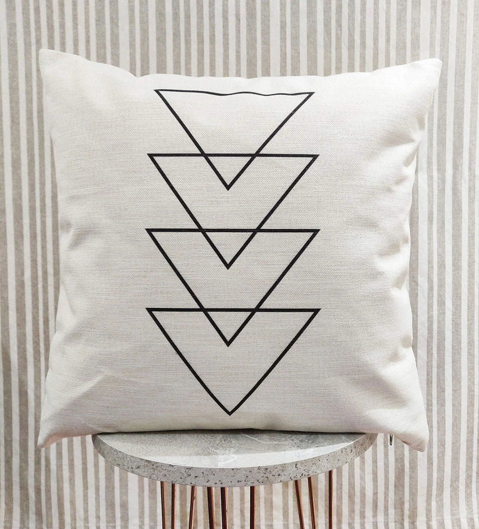 Homeko Throw Pillow Covers for Couch and Bed Set of 6 -