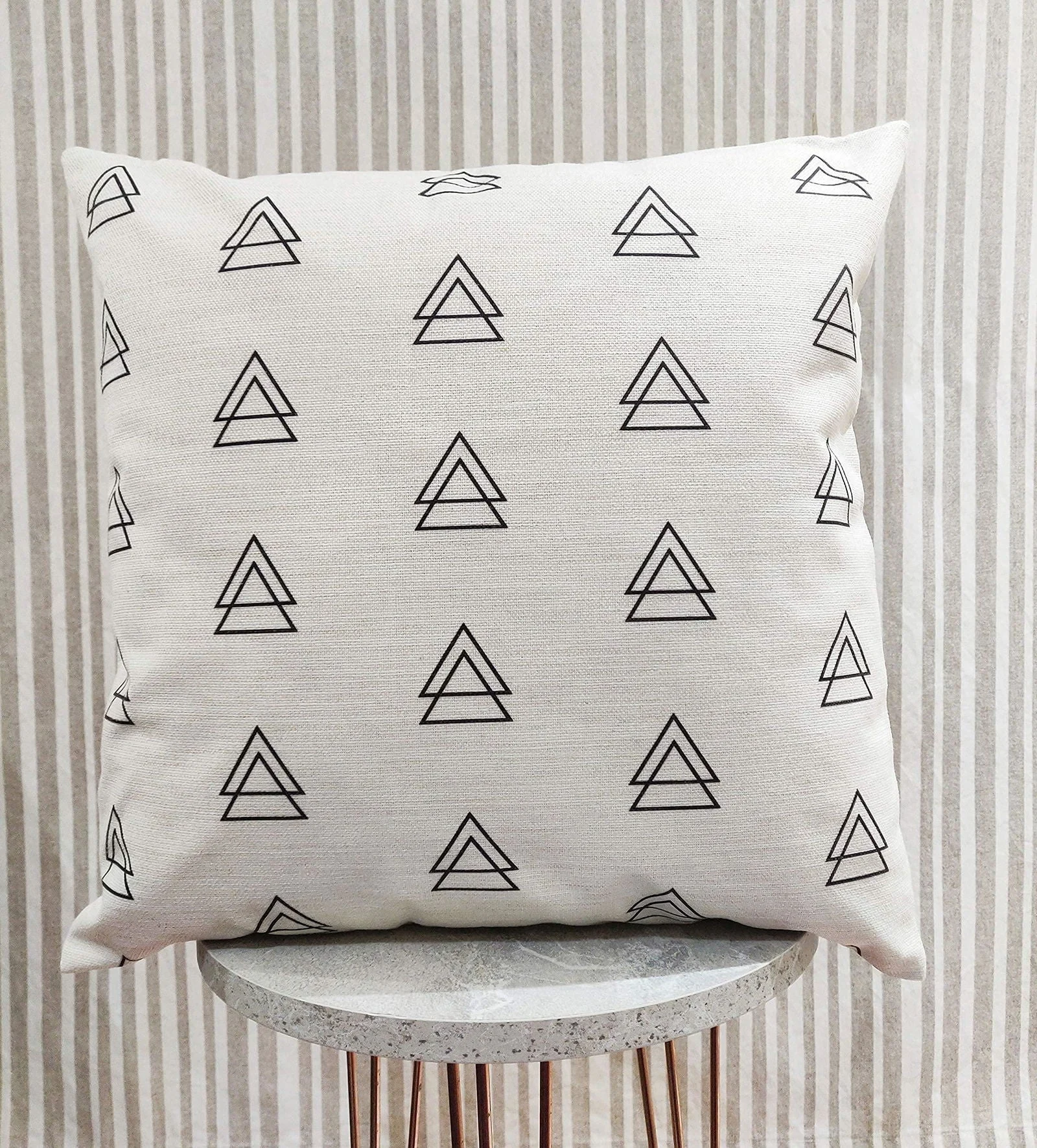 Homeko Throw Pillow Covers for Couch and Bed Set of 6 -
