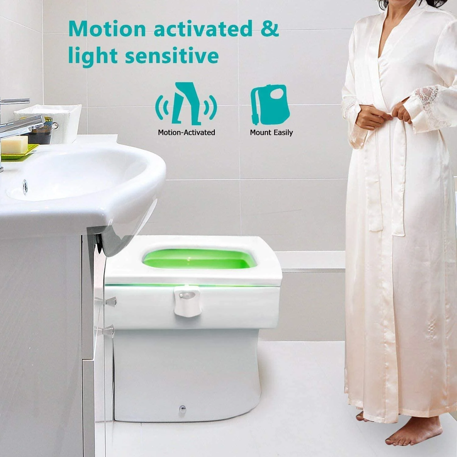 Homeko Toilet Night Light With Motion Sensor -