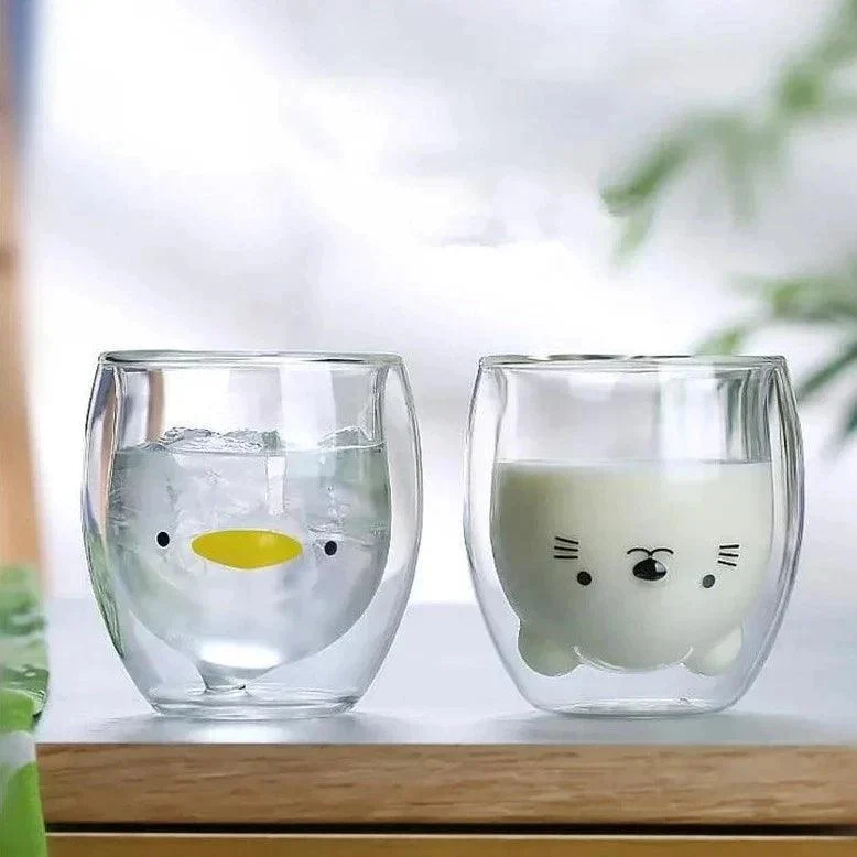 Homeko Too Cute Double Walled Thermo Cups - Set of 4 -