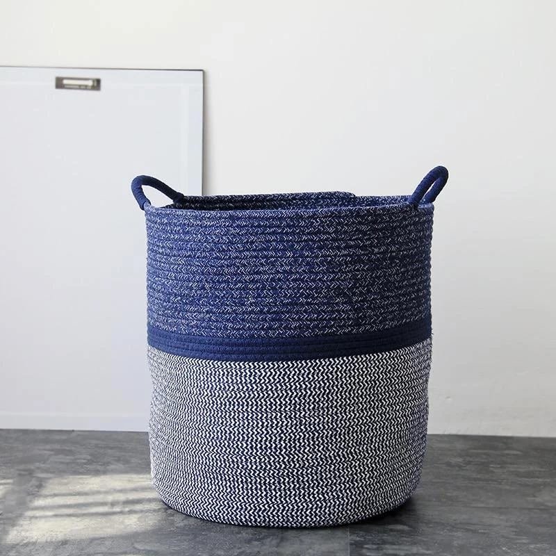 Homeko Torrey Coastal Storage Baskets with Handles -