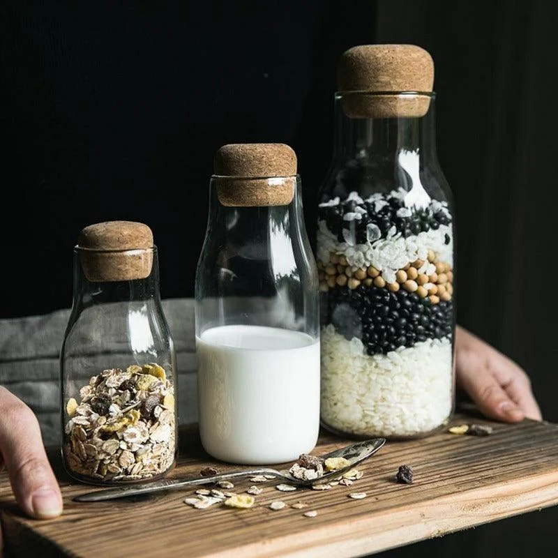 Homeko Touch of Glass Food Storage Bottle Collection -