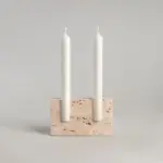 Homeko_Travertine_Taper_Candlestick_Holder_-_-4286643 Homeko Travertine Taper Candlestick Holder