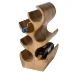 Homeko Trees Wood Table Wine Rack Bottle Holder
