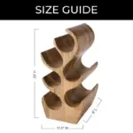 Homeko Trees Wood Table Wine Rack Bottle Holder