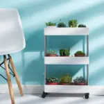 Homeko Trolley Storage Shelves on Wheels