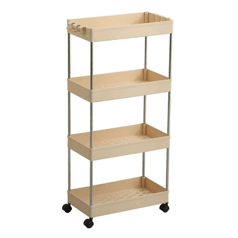 Homeko Trolley Storage Shelves on Wheels -