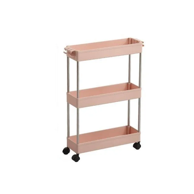 Homeko Trolley Storage Shelves on Wheels -