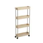 Homeko Trolley Storage Shelves on Wheels