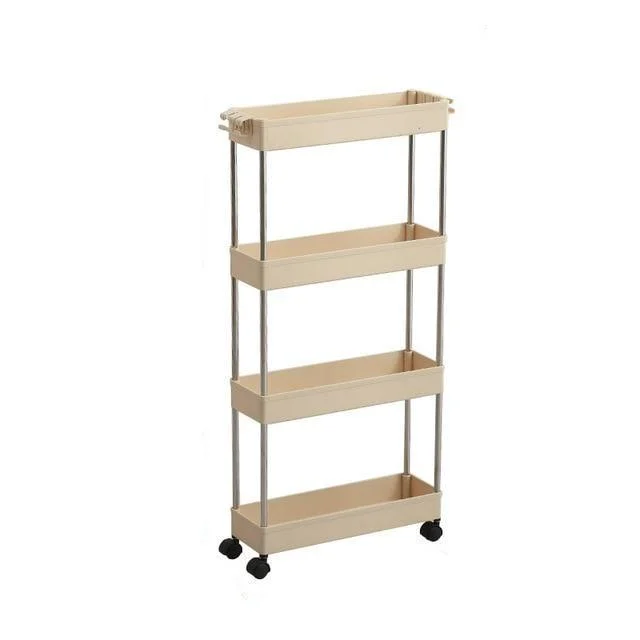 Homeko Trolley Storage Shelves on Wheels -