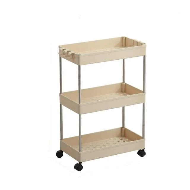 Homeko Trolley Storage Shelves on Wheels -