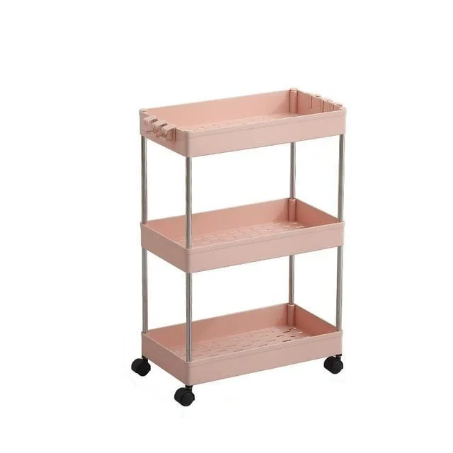 Homeko Trolley Storage Shelves on Wheels -