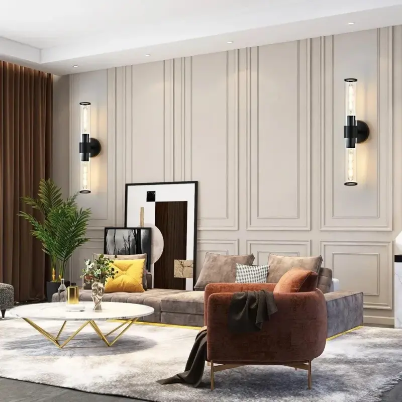 Homeko Two Bulb Glass Wall Vanity Sconce