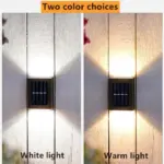 Homeko Up And Down Luminous LED Solar Wall Lights
