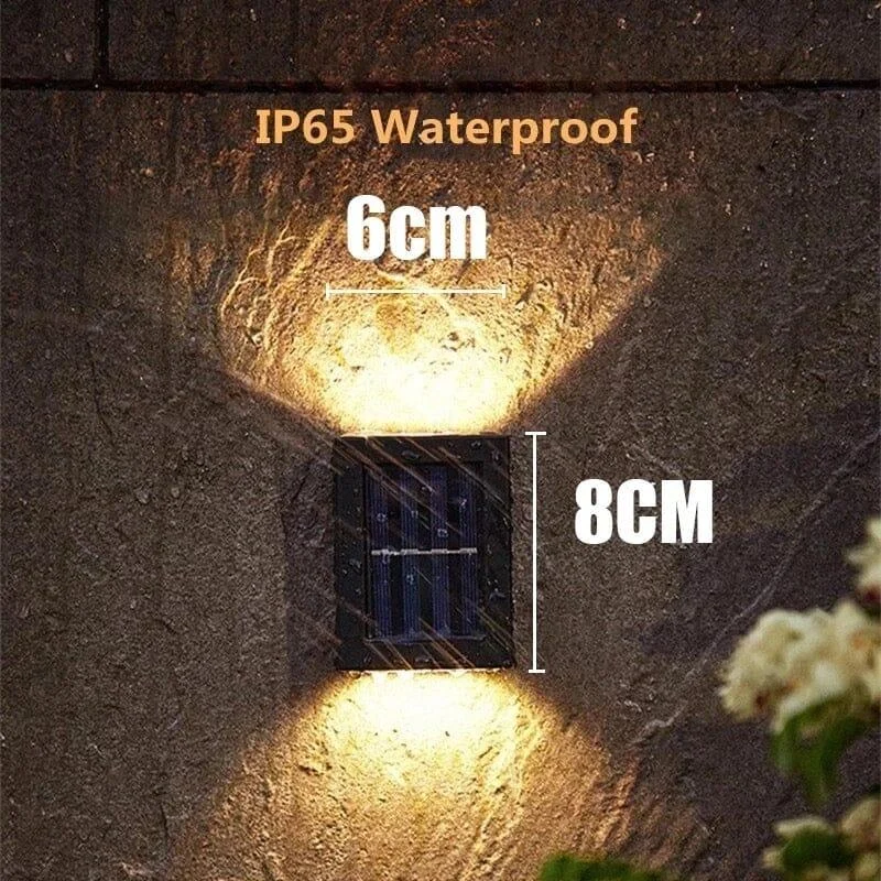 Homeko Up And Down Luminous LED Solar Wall Lights -