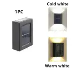 Homeko Up And Down Luminous LED Solar Wall Lights