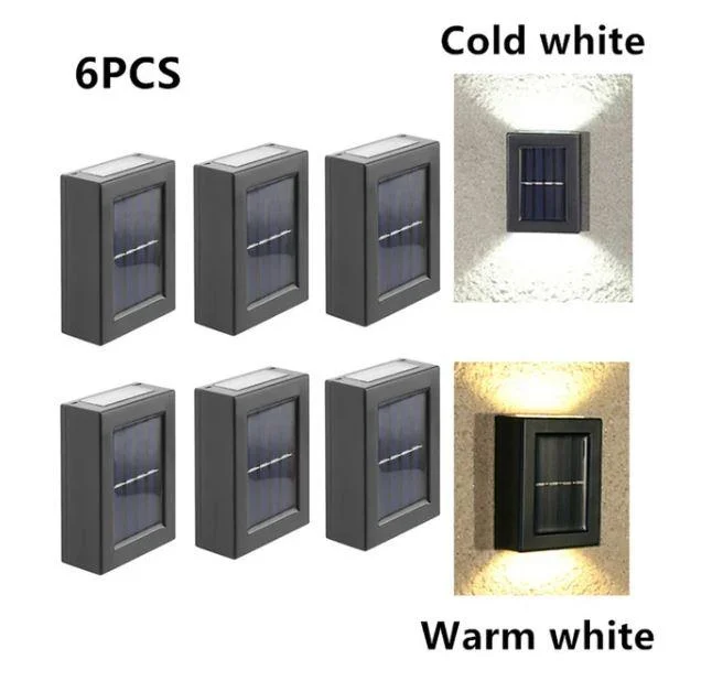 Homeko Up And Down Luminous LED Solar Wall Lights -