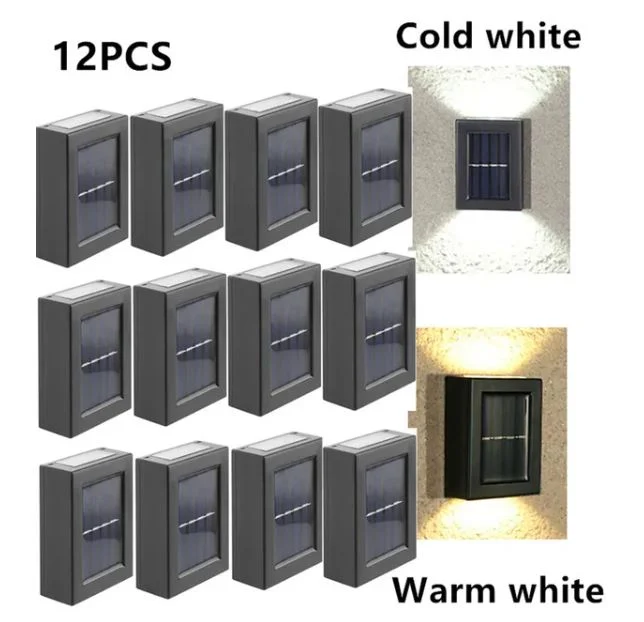 Homeko Up And Down Luminous LED Solar Wall Lights -