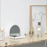 Homeko Vanity Mirror with Makeup Organizer Tray