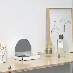 Homeko Vanity Mirror with Makeup Organizer Tray