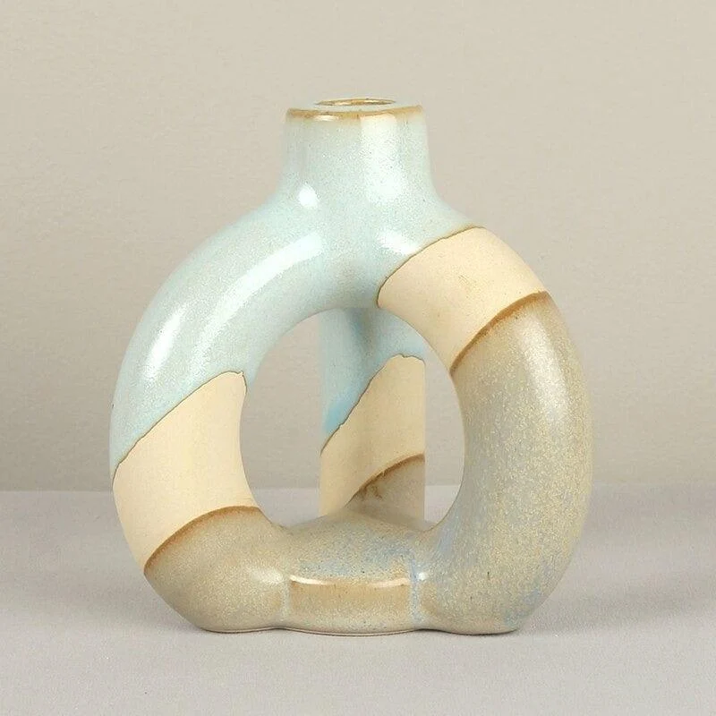 Homeko Vintage Ceramic Taper Candlestick Holders -