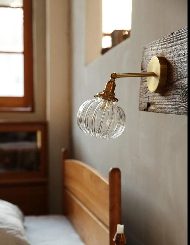 Homeko Vintage Glass Wall Light -