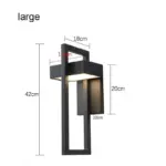 Homeko Vintage Waterproof Outdoor LED Wall Light