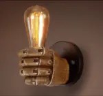 Homeko Vintage Wood Hand Model Wall Lamps
