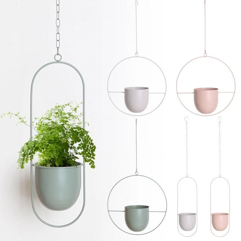 Homeko Vivienne Hanging Metal Planter Pot Holders -