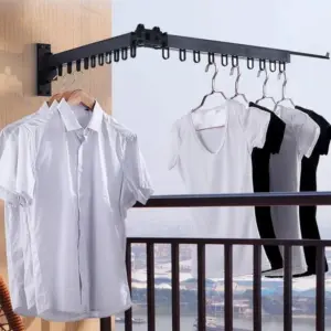 Homeko Wall-Mounted Clothes Hanging Rack