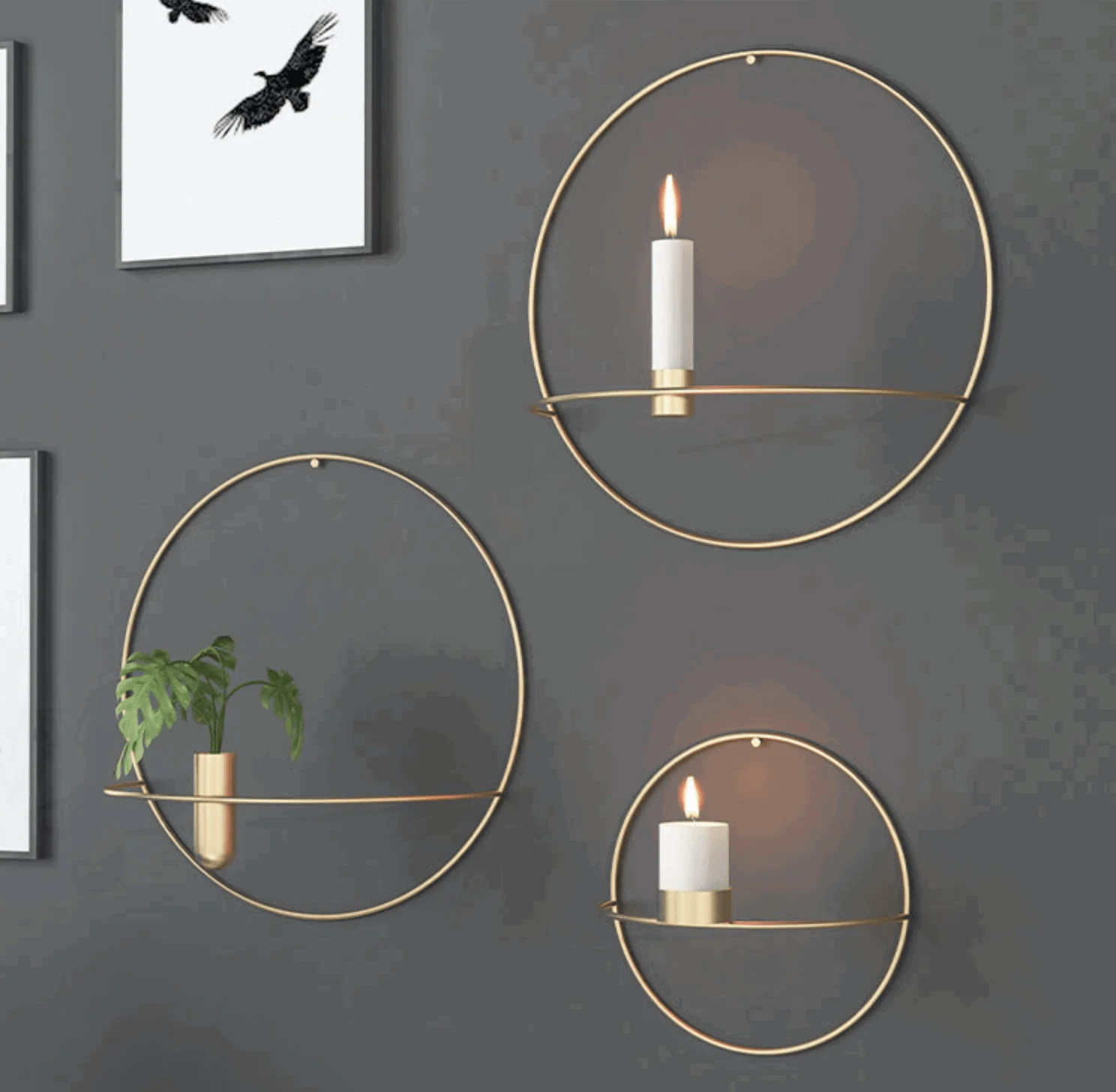 Homeko Wall Candle Holder and Vase -