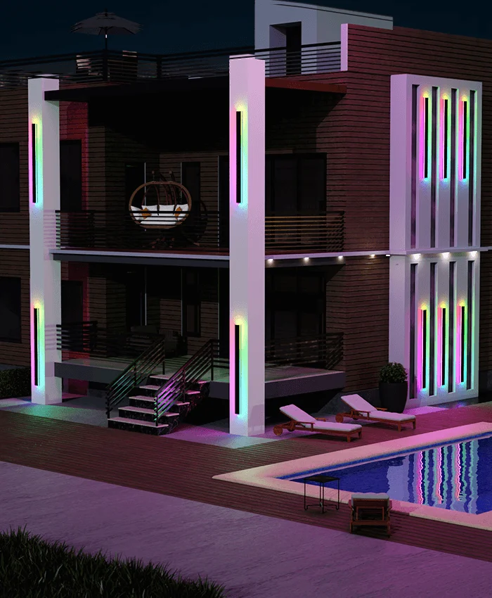 Homeko Wall LED Light Waterproof Outdoor/Indoor (RGB) -  - #tag1#