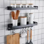 Homeko Wall Mounted Spice Rack Storage Shelves