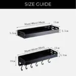 Homeko Wall Mounted Spice Rack Storage Shelves