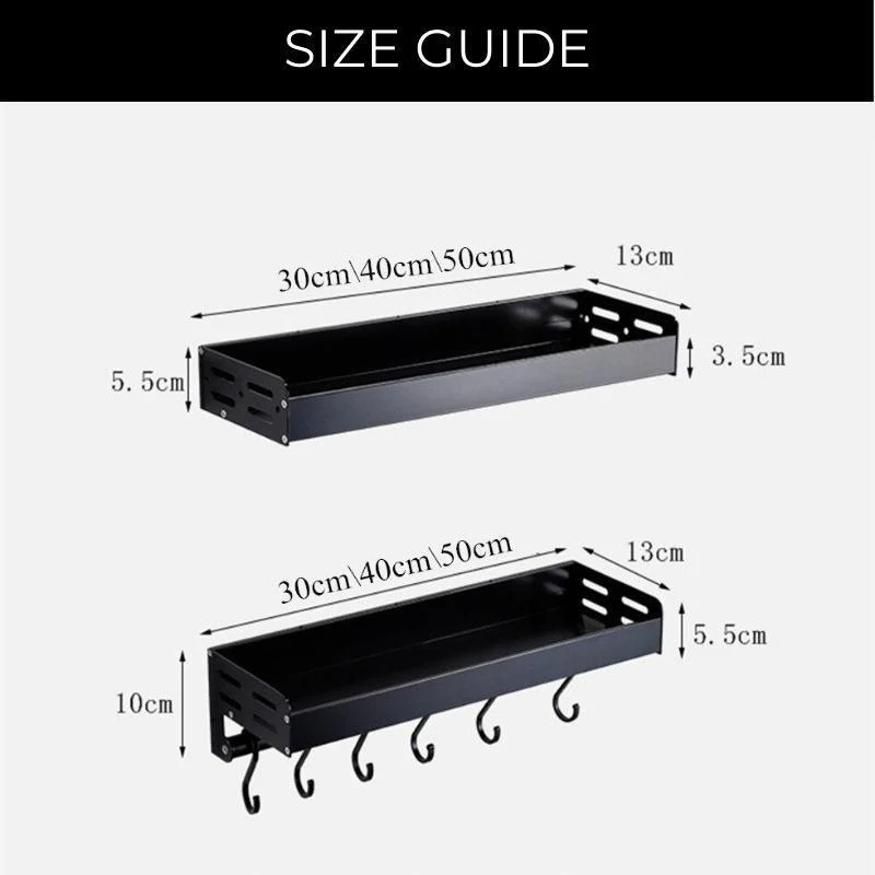 Homeko Wall Mounted Spice Rack Storage Shelves -