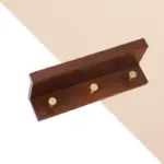 Homeko Wall Storage Shelf with Gold Hooks