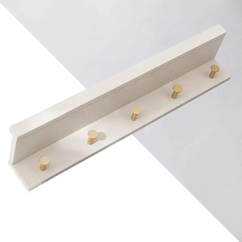 Homeko Wall Storage Shelf with Gold Hooks -