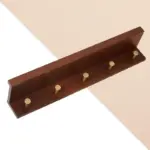 Homeko Wall Storage Shelf with Gold Hooks
