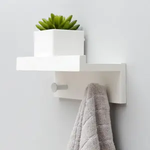 Homeko Wall Storage Shelf with Hooks